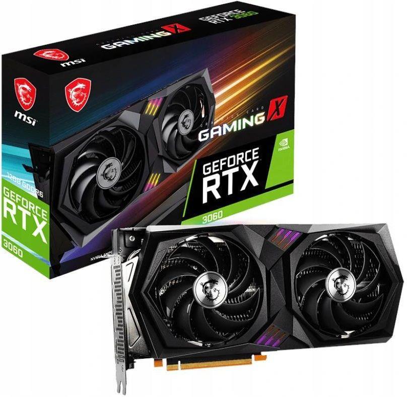 Image of msi geforce rtx 3060 gaming x 12gb gddr6
