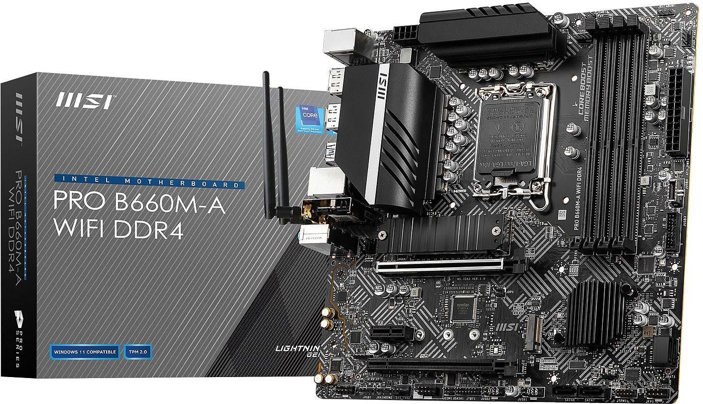 Image of msi pro b660m-a wifi ddr4