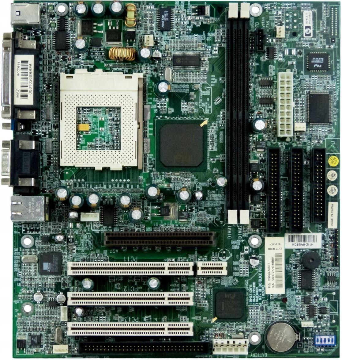 Image of hp motherboard 1ghz-airwalk