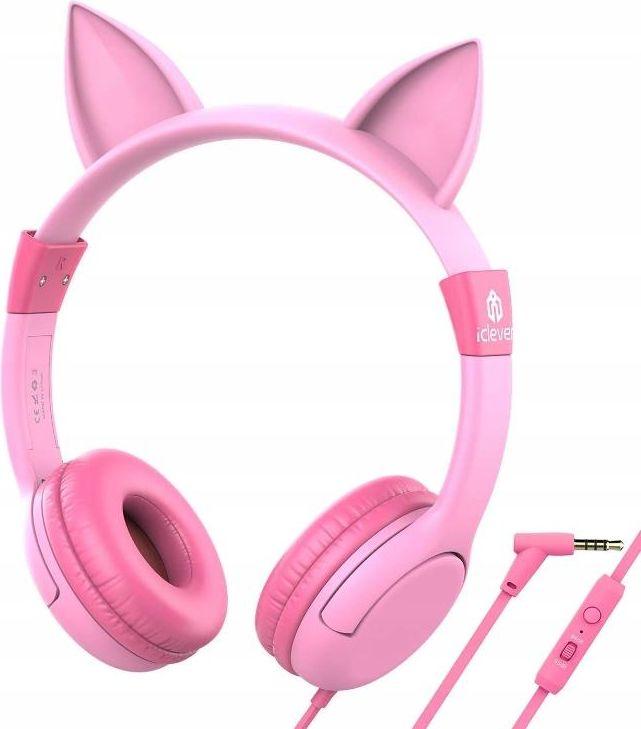 Image of Iclever Kocie Uszy Pink