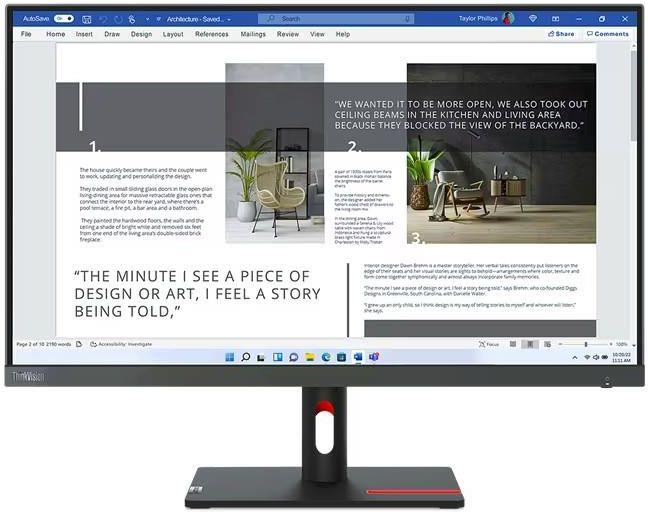Image of Lenovo 27" ThinkVision S27i-30