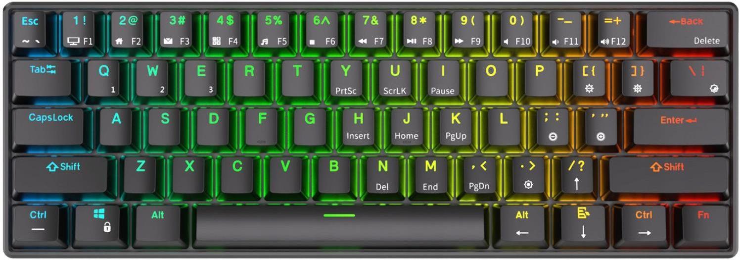 Image of Royal Kludge RK61 60% Brown Rgb Hotswap