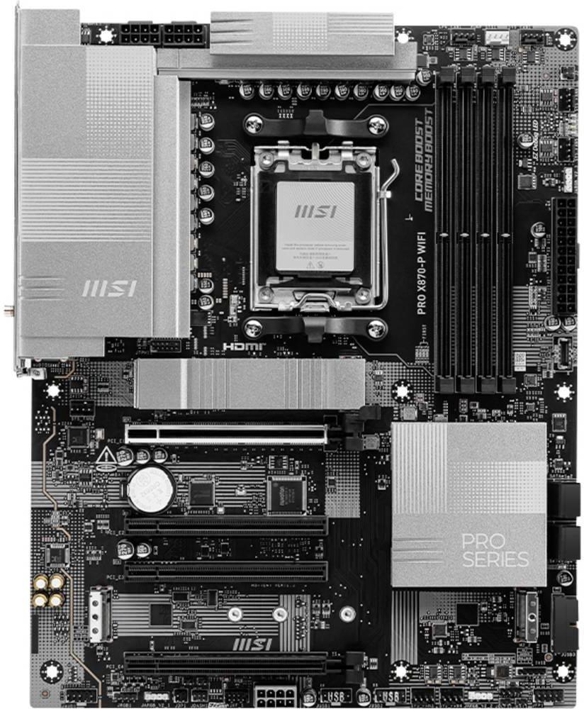 Image of msi pro x870e-p wifi am5 atx mb