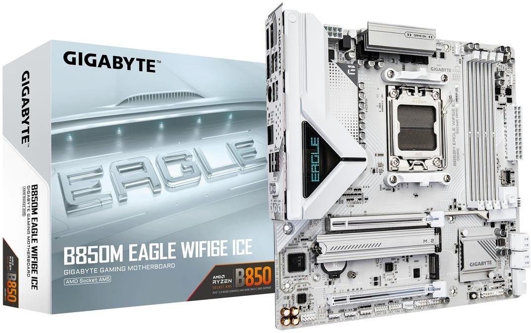 Image of gigabyte b850m eagle wifi6e ice