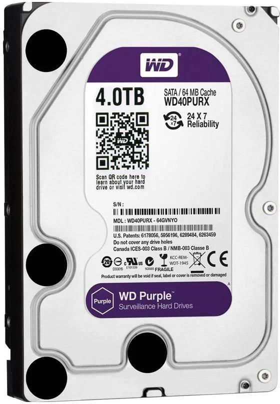 Image of WD Purple 4TB 40PURX 3,5''