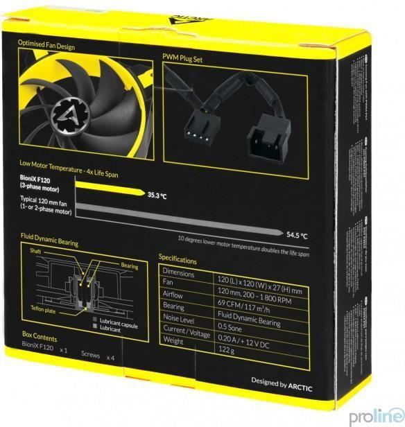 Image of Arctic BioniX F120 Yellow