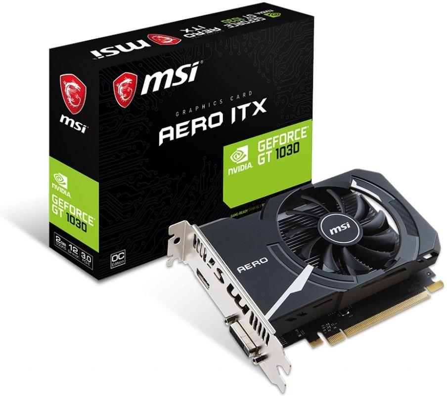 Image of msi geforce gt 1030 aero itx 2gb gddr4